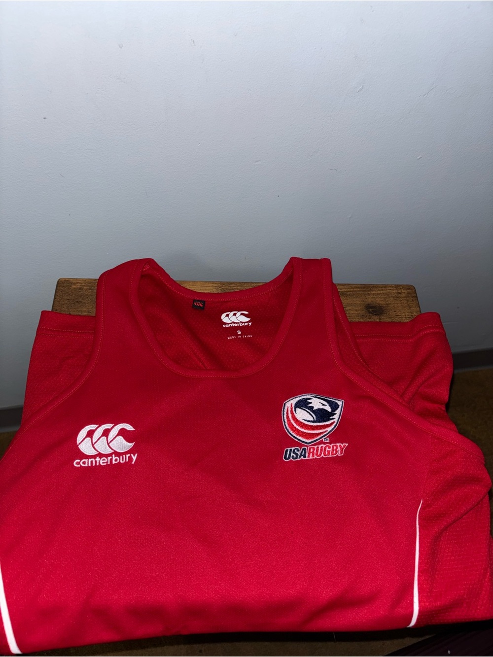 USA Rugby Red Training Singlet